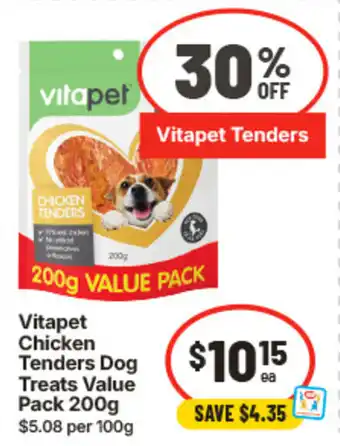 IGA Vitapet Chicken Tenders Dog Treats Value Pack offer