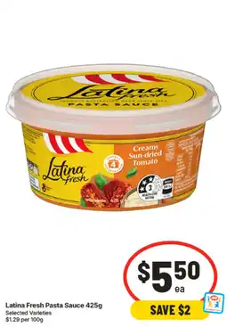 IGA Latina Fresh Pasta Sauce offer