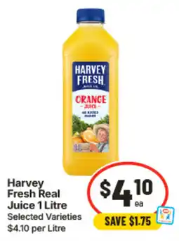 IGA Harvey Fresh Real Juice offer