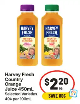 IGA Harvey Fresh Country Orange Juice offer