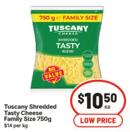 IGA Tuscany Shredded Tasty Cheese offer