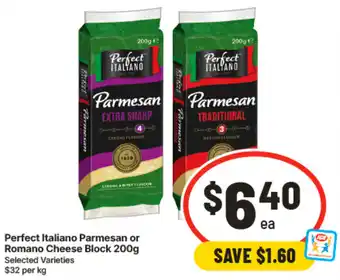 IGA Perfect Italiano Parmesan Cheese Block offer