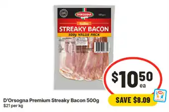 IGA D'Orsogna Premium Streaky Bacon offer