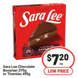 IGA Sara Lee Chocolate Bavarian offer