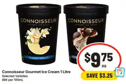 IGA Connoisseur Gourmet Ice Cream offer