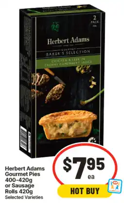 IGA Herbert Adams Gourmet Pies offer