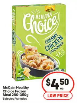 IGA McCain Healthy Choice Frozen Meal offer