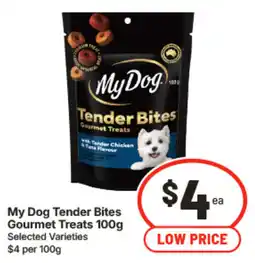 IGA My Dog Tender Bites Gourmet Treats offer