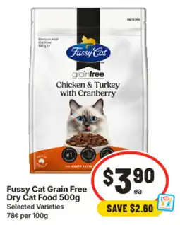 IGA Fussy Cat Grain Free Dry Cat Food offer