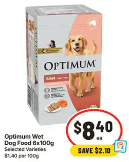 IGA Optimum Wet Dog Food offer