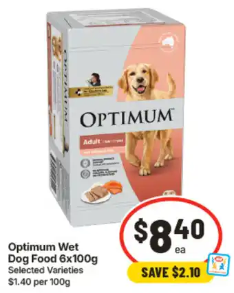 IGA Optimum Wet Dog Food offer