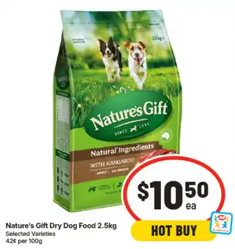 IGA Nature's Gift Dry Dog Food offer