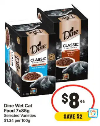 IGA Dine Wet Cat Food offer