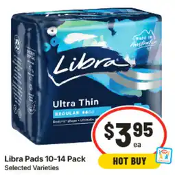 IGA Libra Pads 10-14 Pack Selected Varieties offer