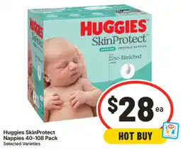 IGA Huggies SkinProtect Nappies offer