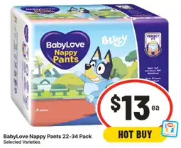 IGA BabyLove Nappy Pants offer