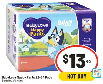 IGA BabyLove Nappy Pants offer