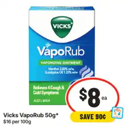 IGA Vicks VapoRub offer