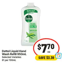 IGA Dettol Liquid Hand Wash Refill offer