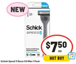 IGA Schick Speed 5 Razor Kit Men offer