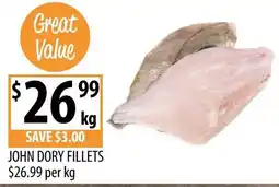 Supabarn John Dory Fillets offer