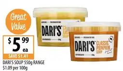 Supabarn Dari's Soup offer