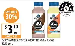 Supabarn Dairy Farmers Protein Smoothies offer