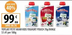 Supabarn Yoplait Petit Miam Kids Yoghurt Pouch offer