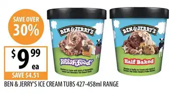 Supabarn Ben & Jerry's Ice Cream Tubs offer