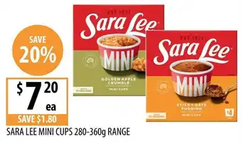 Supabarn Sara Lee Mini Cups offer
