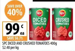 Supabarn SPC Diced and Crushed Tomatoes offer