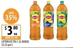 Supabarn Lipton Ice Tea 1.5L Range offer