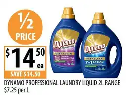 Supabarn Dynamo Professional Laundry Liquid 2L Range offer