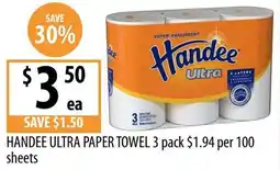 Supabarn Handee Ultra Paper Towel offer