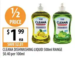 Supabarn Cleana Dishwashing Liquid offer