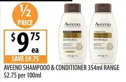 Supabarn Aveeno Shampoo & Conditioner 354ml Range offer