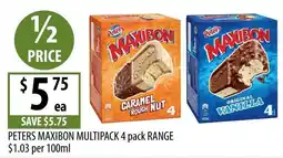 Supabarn Peters Maxibon Multipack offer