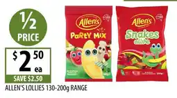 Supabarn Allen's Lollies offer