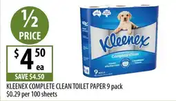 Supabarn Kleenex Complete Clean Toilet Paper offer