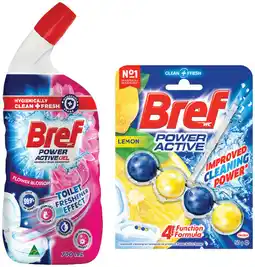 IGA Bref Rim Block Toilet Cleaner 42‑50g or Gel 600‑700mL Selected Varieties offer