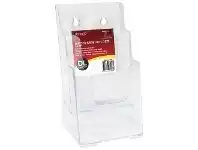 Officeworks Deflect-O deflecto 2 Tier DL Brochure Holder Portrait offer