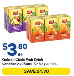 Ritchies Golden Circle Fruit Drink Varieties offer