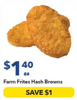 Ritchies Farm Frites Hash Browns offer