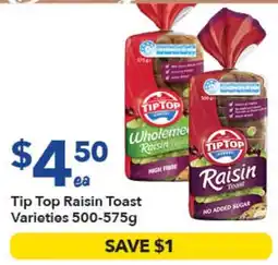 Ritchies Tip Top Raisin Toast Varieties offer
