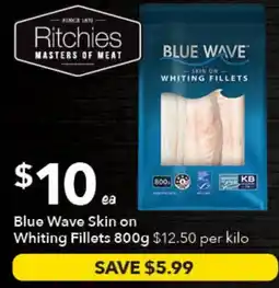 Ritchies Blue Wave Skin on Whiting Fillets offer
