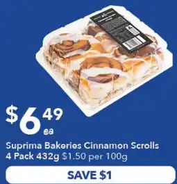 Ritchies Suprima Bakeries Cinnamon Scrolls offer