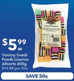 Ritchies Yummy Snack Foods Licorice Allsorts offer