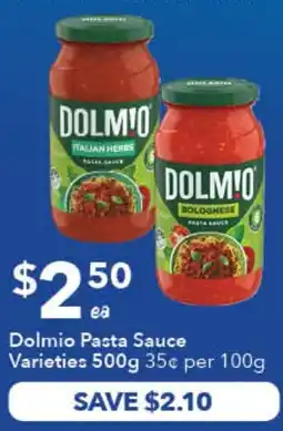 Ritchies Dolmio Pasta Sauce Varieties offer