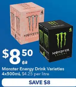 Ritchies Monster Energy Drink Varieties offer
