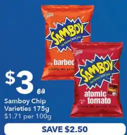 Ritchies Samboy Chip Varieties offer